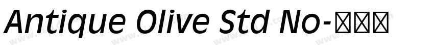 Antique Olive Std No字体转换